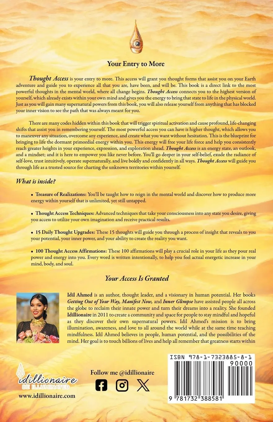 Rückseite: 9781732388581 | Thought Access | Idil Ahmed | Taschenbuch | Englisch | 2024