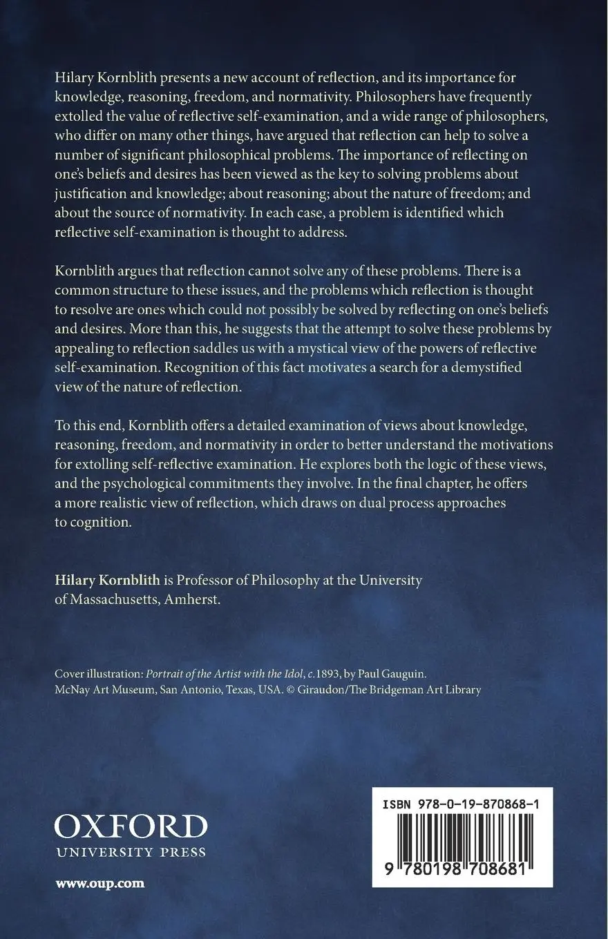Rückseite: 9780198708681 | On Reflection | Hilary Kornblith | Taschenbuch | Englisch | 2014