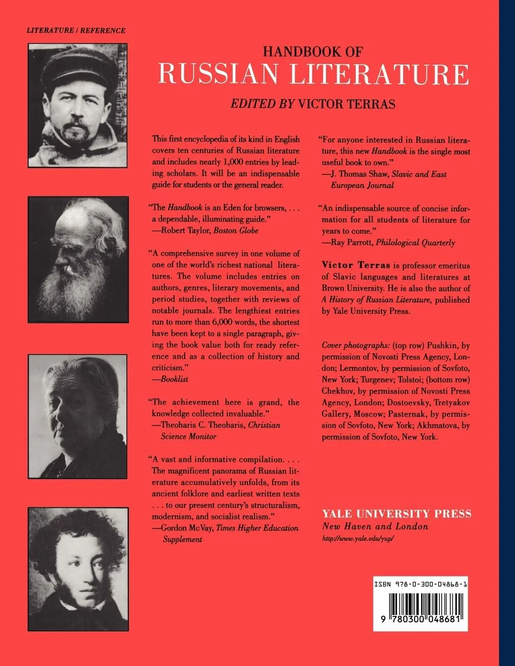 Rückseite: 9780300048681 | Handbook of Russian Literature | Victor Terras | Taschenbuch | 1990