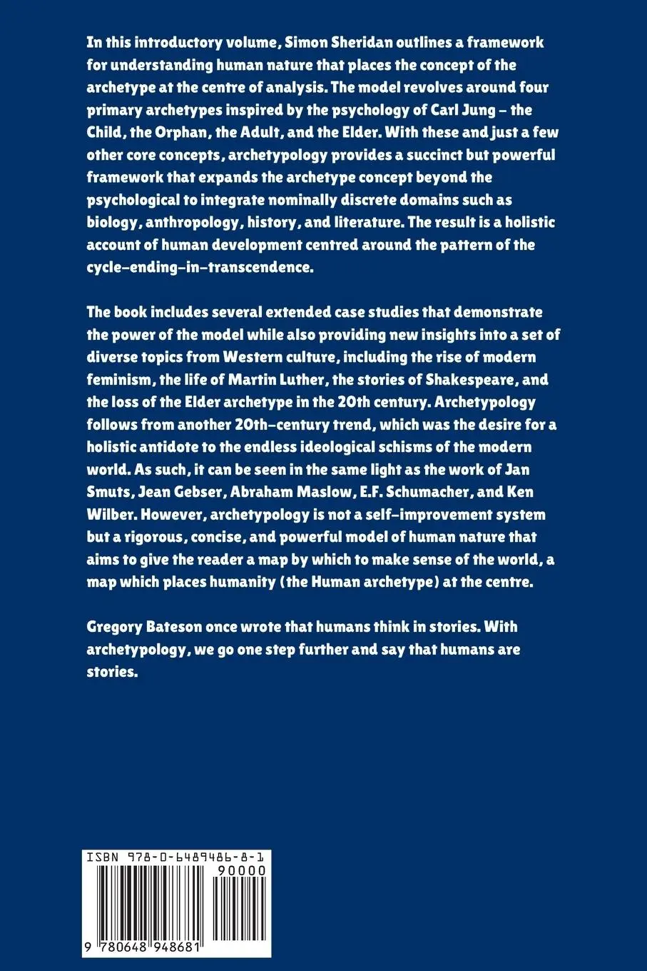 Rückseite: 9780648948681 | Archetypology | The Archetypal Study of Human Nature | Simon Sheridan