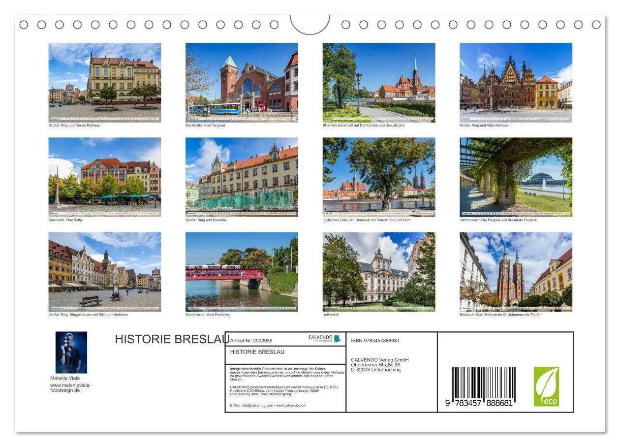 Bild: 9783457888681 | HISTORIE BRESLAU (Wandkalender 2026 DIN A4 quer), CALVENDO...