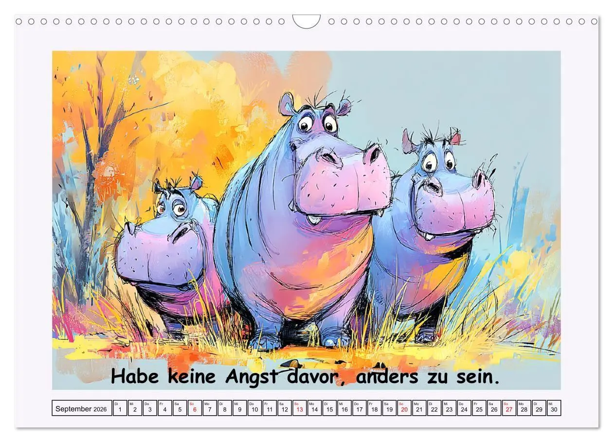 Bild: 9783516738681 | Süße Flusspferde. Hippopotamus Weisheiten zum Schmunzeln...