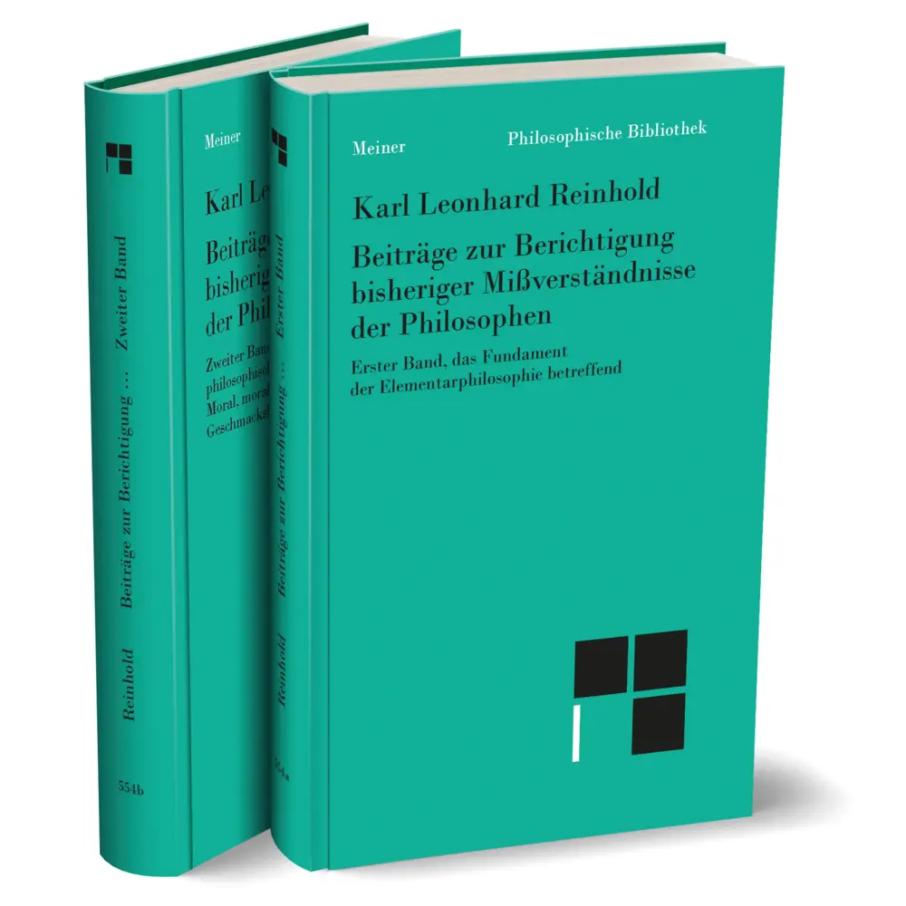 Cover: 9783787318681 | Beiträge zur Berichtigung bisheriger Mißverständnisse der Philosophen