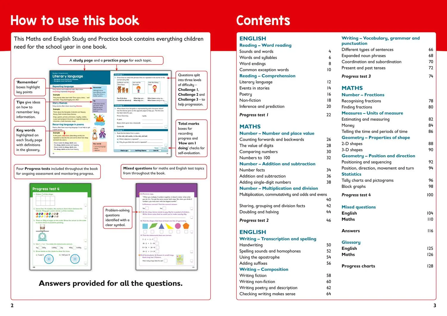 Bild: 9780008398781 | Year 2 Maths and English Targeted Study &amp; Practice Book | Collins Ks1