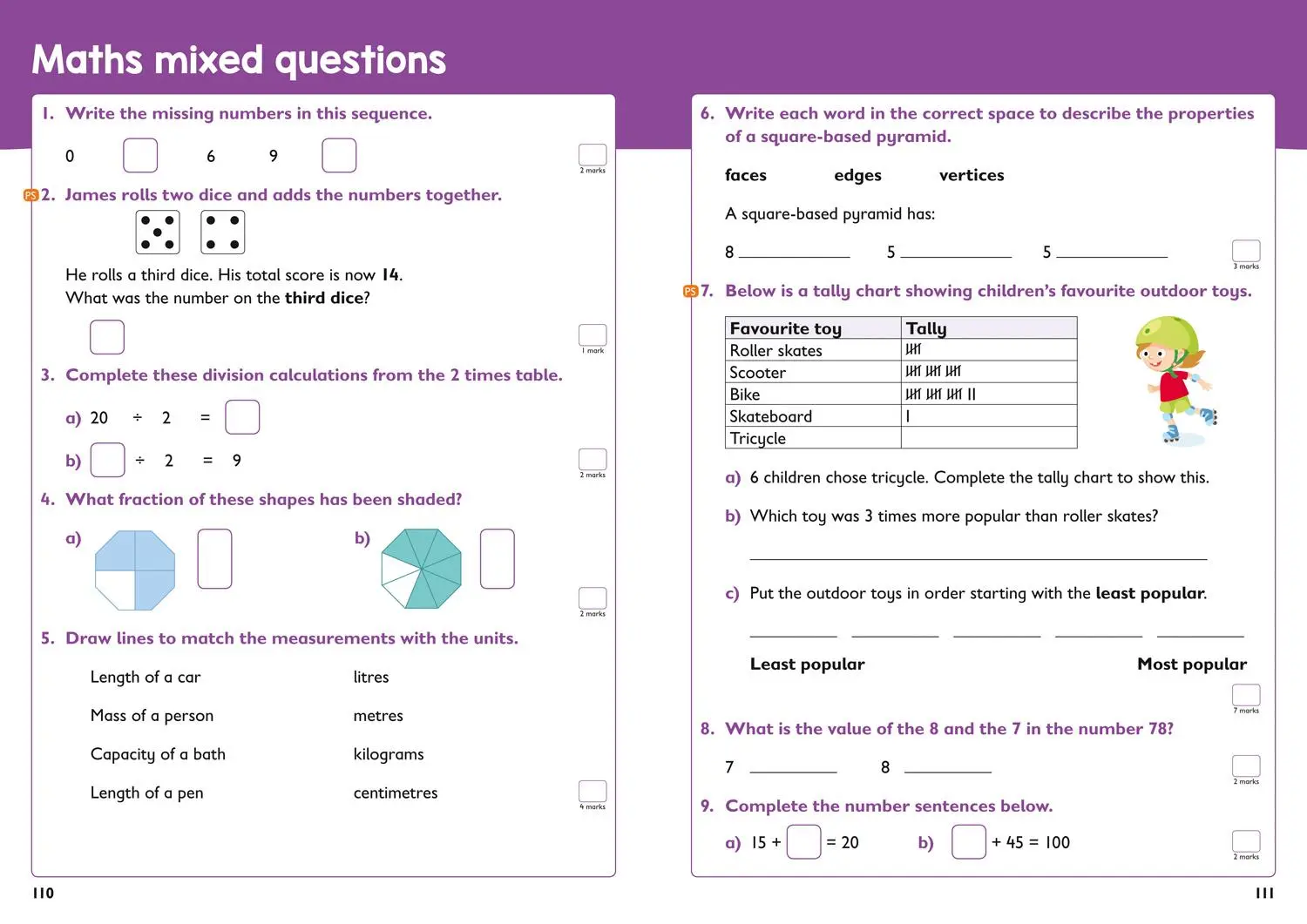 Bild: 9780008398781 | Year 2 Maths and English Targeted Study &amp; Practice Book | Collins Ks1