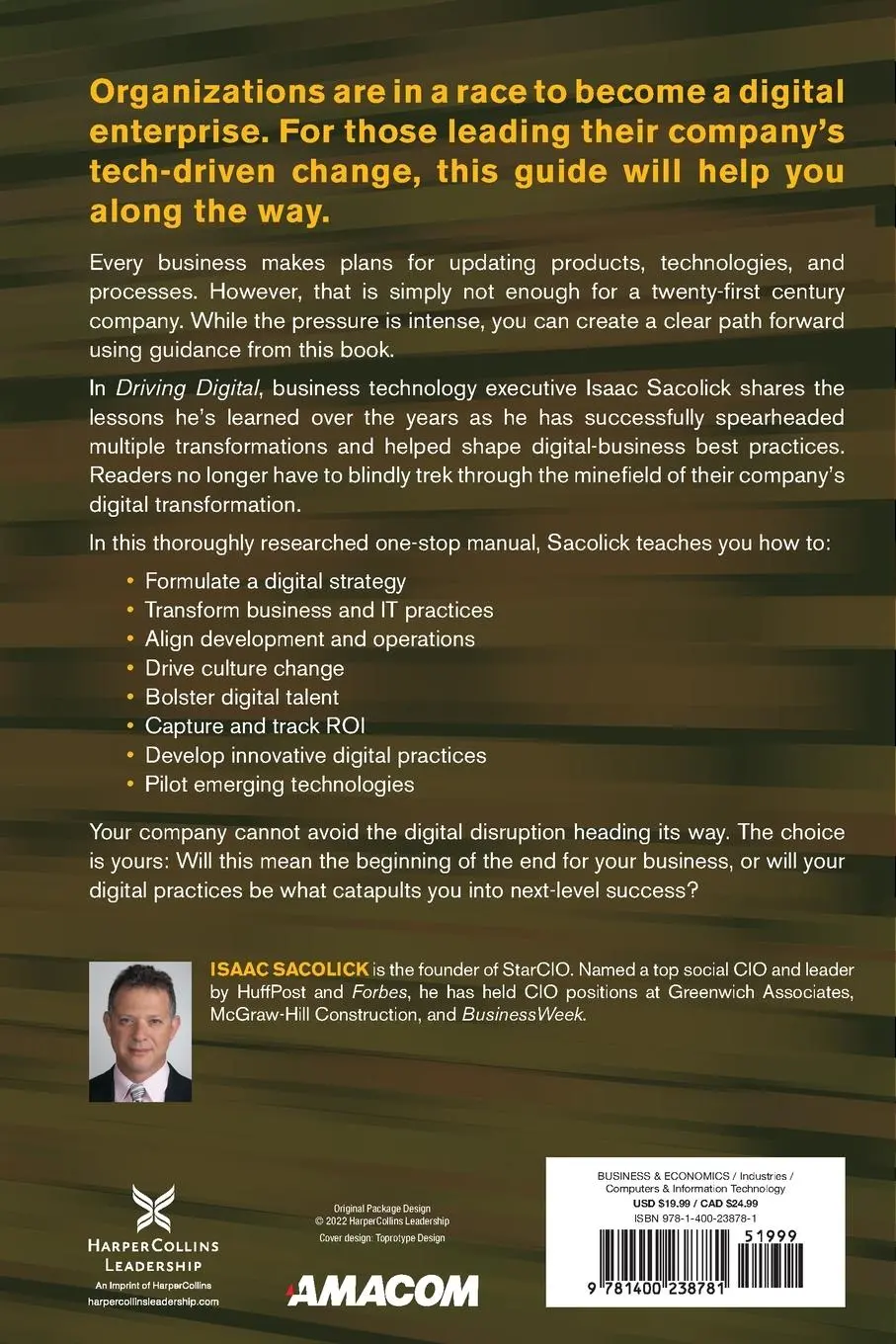 Rückseite: 9781400238781 | Driving Digital | Isaac Sacolick | Taschenbuch | Englisch | 2022