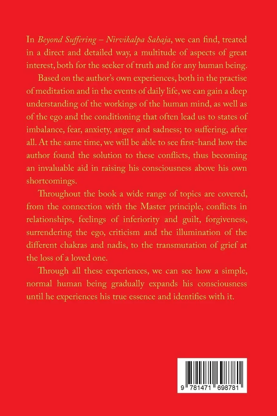Rückseite: 9781471698781 | Beyond Suffering - Nirvikalpa Sahaja | José Mateos Juárez | Buch