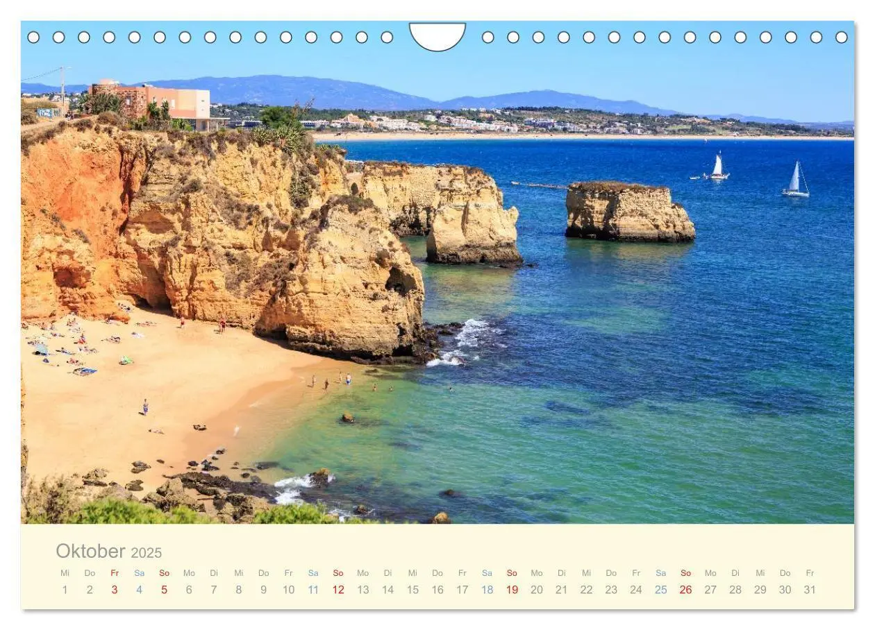 Bild: 9783435478781 | Algarve - Portugals goldene Küste (Wandkalender 2025 DIN A4 quer),...