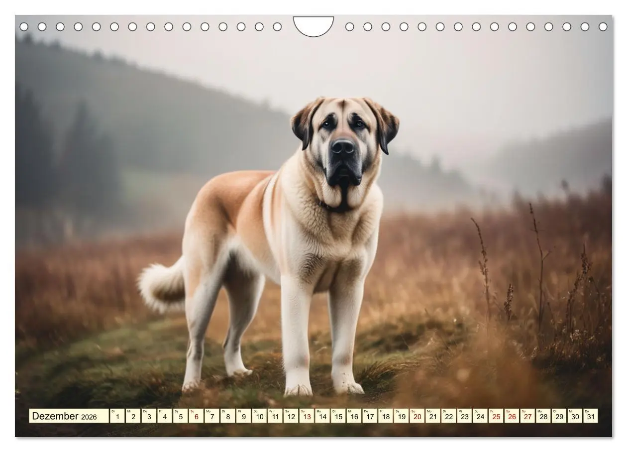 Bild: 9783457328781 | Kangal - der starke Herdenschutzhund (Wandkalender 2026 DIN A4...