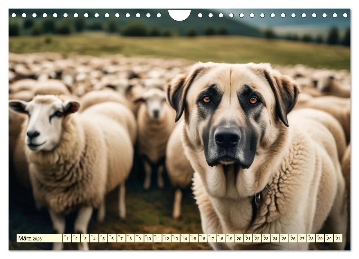 Bild: 9783457328781 | Kangal - der starke Herdenschutzhund (Wandkalender 2026 DIN A4...