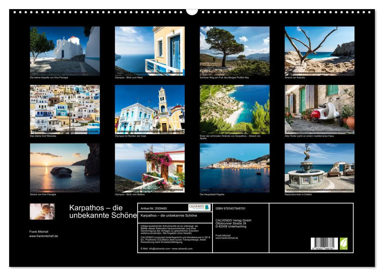 Bild: 9783457948781 | Karpathos - die unbekannte Schöne (Wandkalender 2026 DIN A2 quer),...