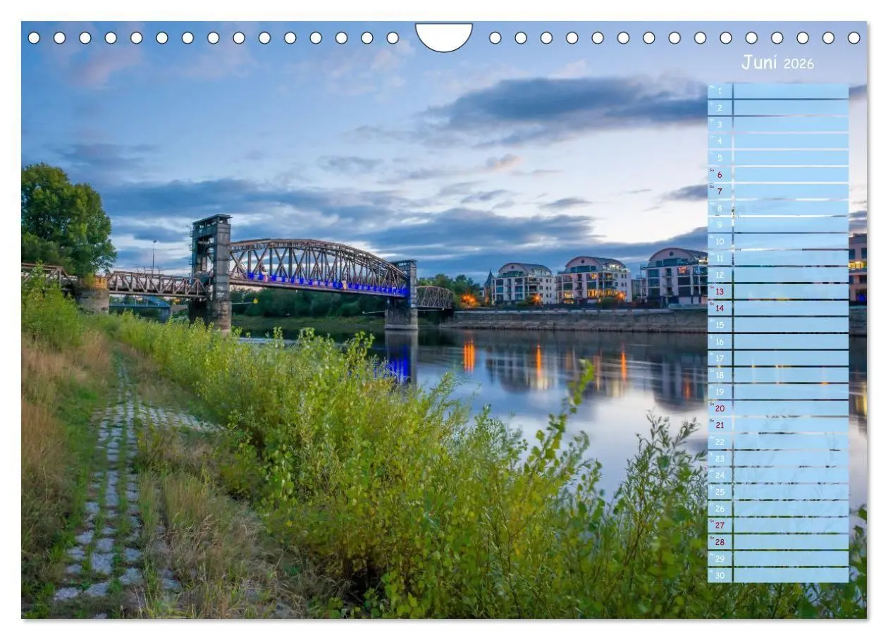 Bild: 9783516728781 | Magdeburg an der Elbe - Der Planer (Wandkalender 2026 DIN A4 quer),...