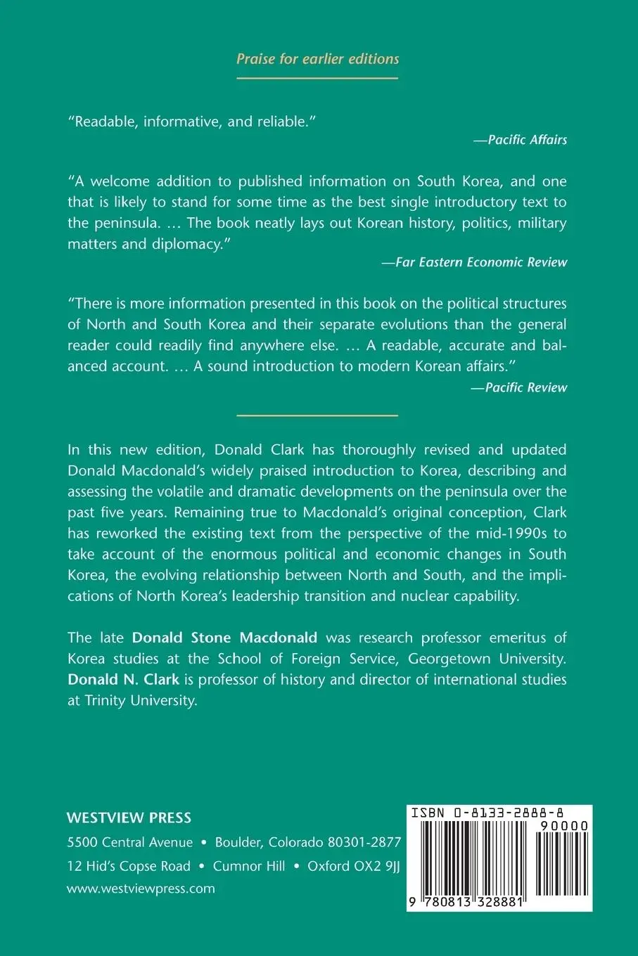 Rückseite: 9780813328881 | The Koreans | Contemporary Politics And Society, Third Edition | Buch