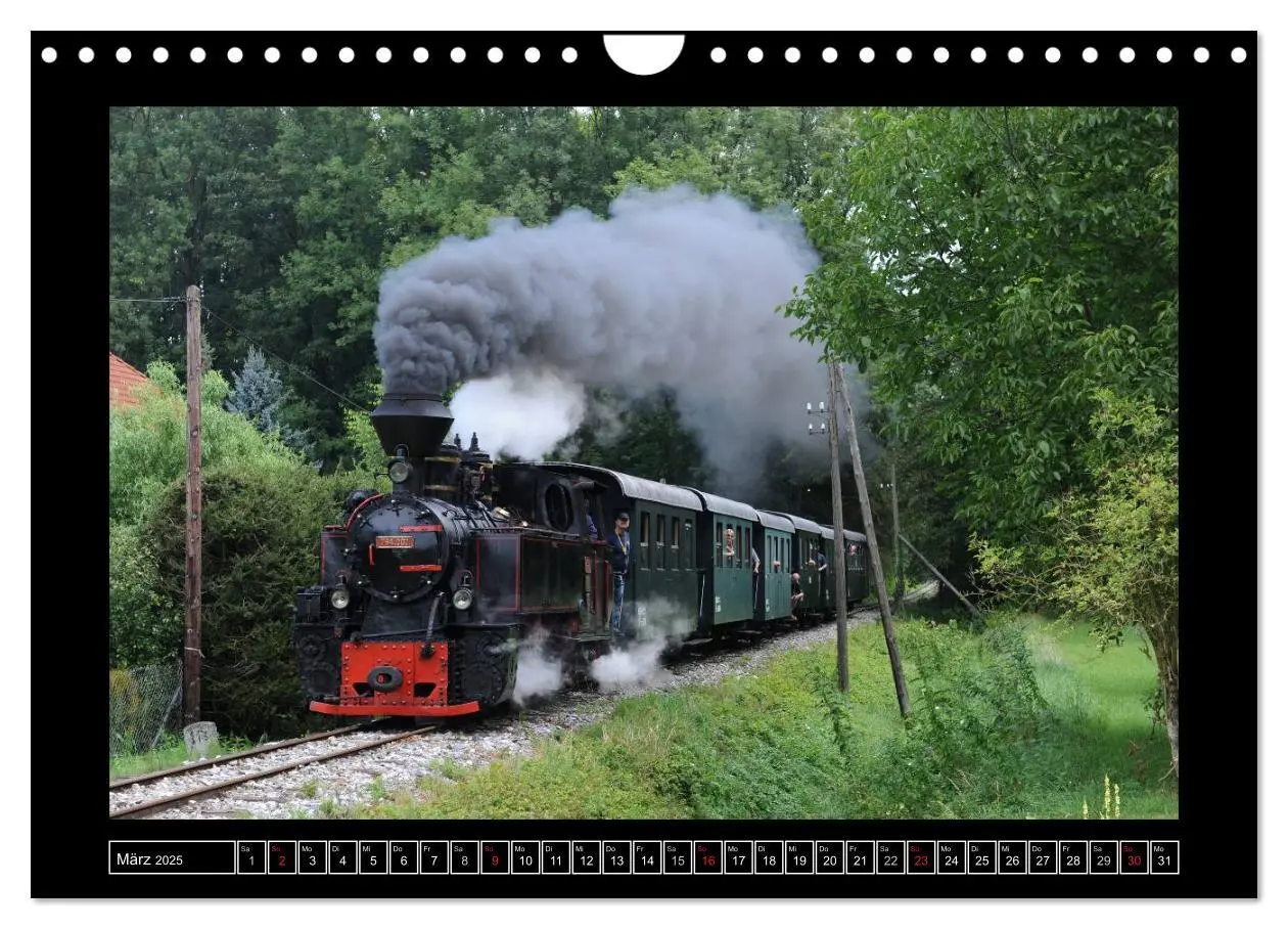 Bild: 9783435778881 | Eisenbahndampfromantik (Wandkalender 2025 DIN A4 quer), CALVENDO...