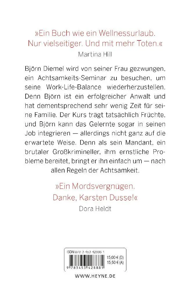 Bild: 9783453428881 | Achtsam morden | Roman - Geschenkausgabe | Karsten Dusse | Buch | 2023