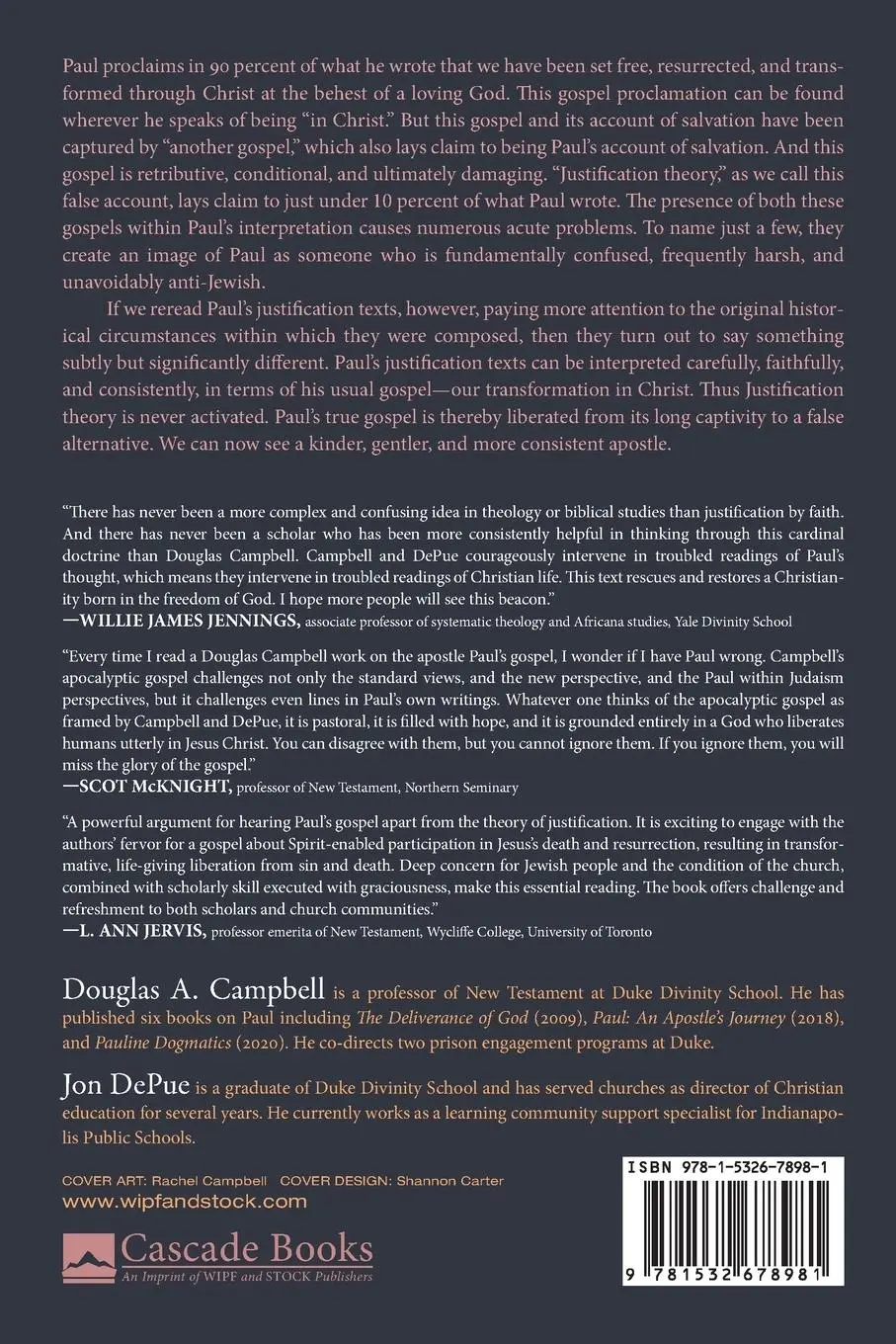 Rückseite: 9781532678981 | Beyond Justification | Douglas A. Campbell (u. a.) | Taschenbuch