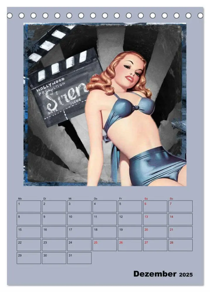 Bild: 9783435908981 | Retro Kult Pin-up-Girls (Tischkalender 2025 DIN A5 hoch), CALVENDO...