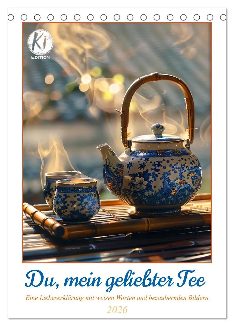 Cover: 9783516258981 | Du, mein geliebter Tee (Tischkalender 2026 DIN A5 hoch), CALVENDO...