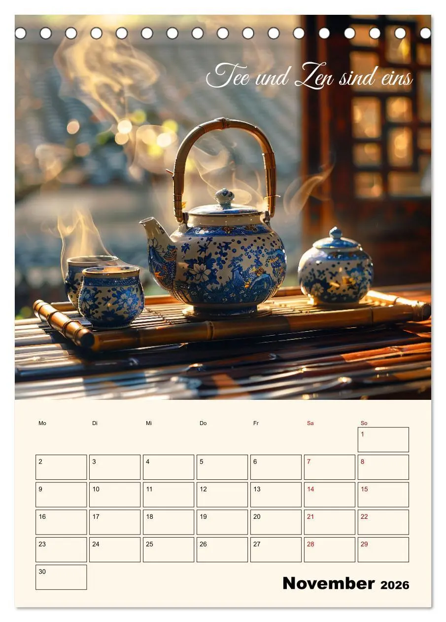 Bild: 9783516258981 | Du, mein geliebter Tee (Tischkalender 2026 DIN A5 hoch), CALVENDO...