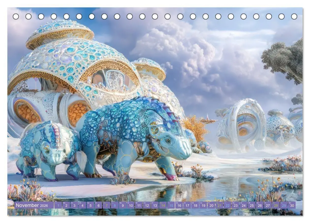 Bild: 9783516708981 | Surreale wunderliche Landschaften - Kreativwerke (Tischkalender...