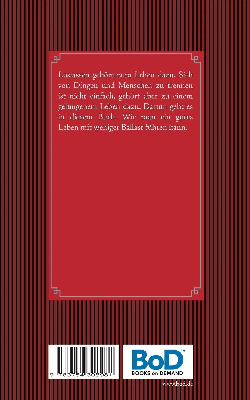 Rückseite: 9783754308981 | Loslassen, Baustein der Lebenskunst | Besser Leben | Frank Kralemann