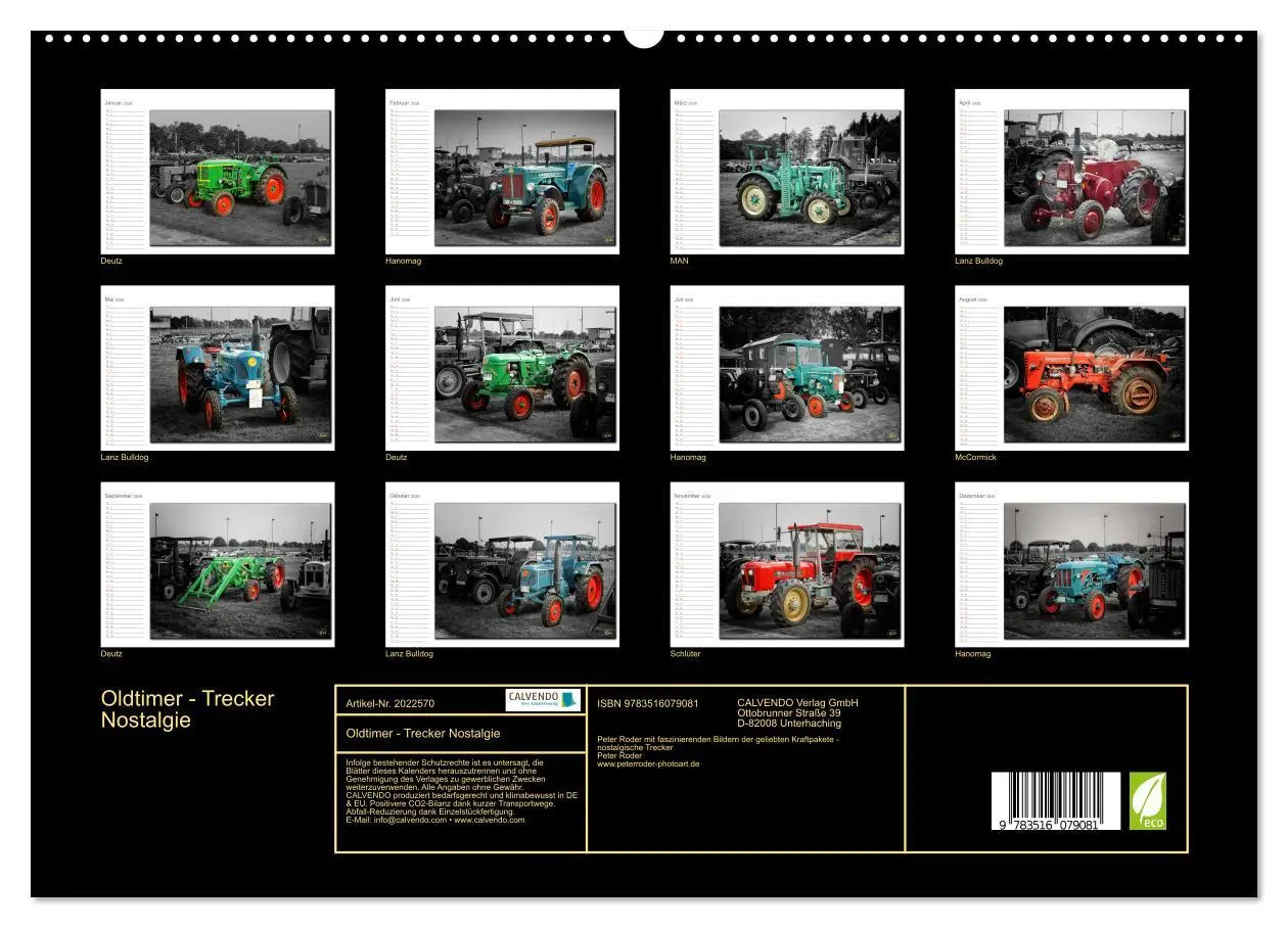 Bild: 9783516079081 | Oldtimer - Trecker Nostalgie (hochwertiger Premium Wandkalender...