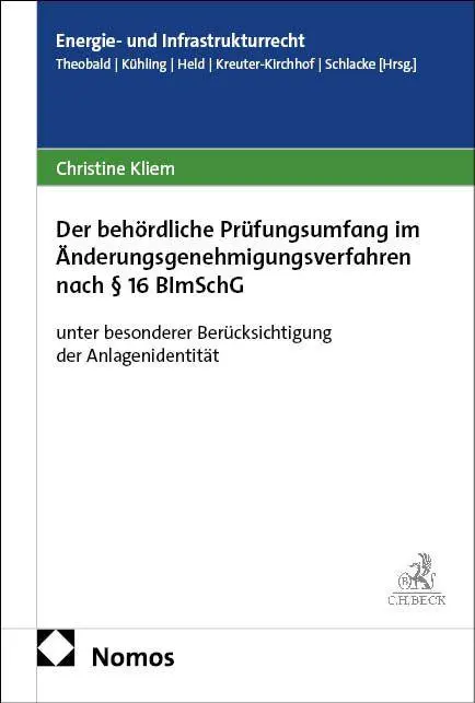 Cover: 9783756039081 | Der behördliche Prüfungsumfang im Änderungsgenehmigungsverfahren...