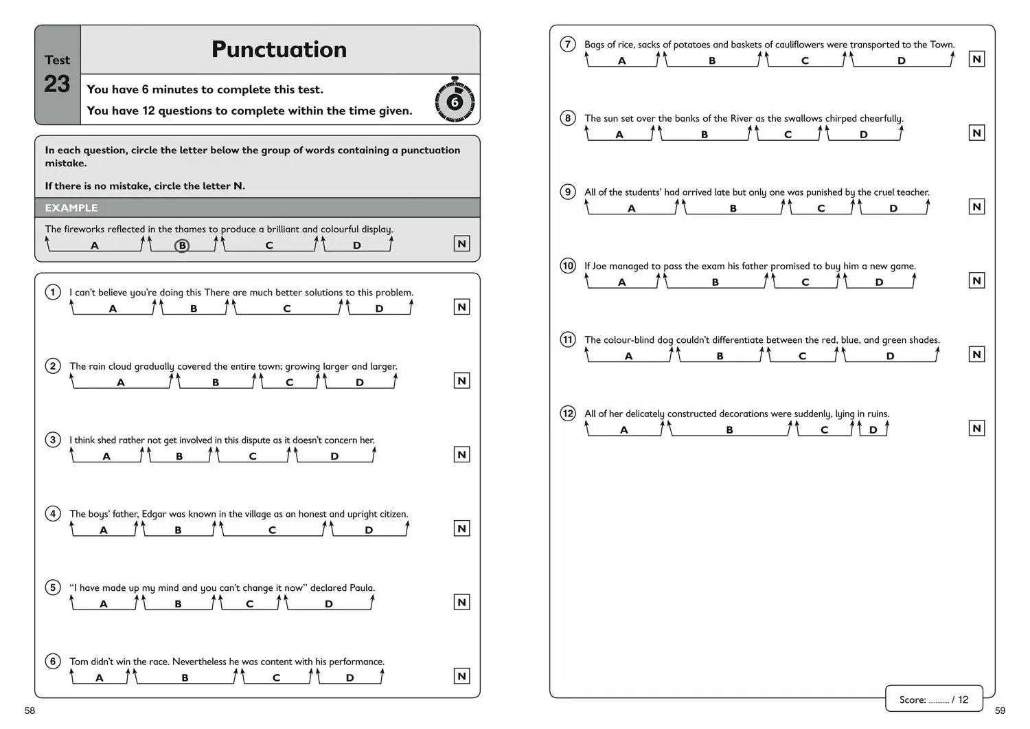 Bild: 9781844199181 | 11+ English Quick Practice Tests Age 10-11 (Year 6) Book 1 | 11 | Buch