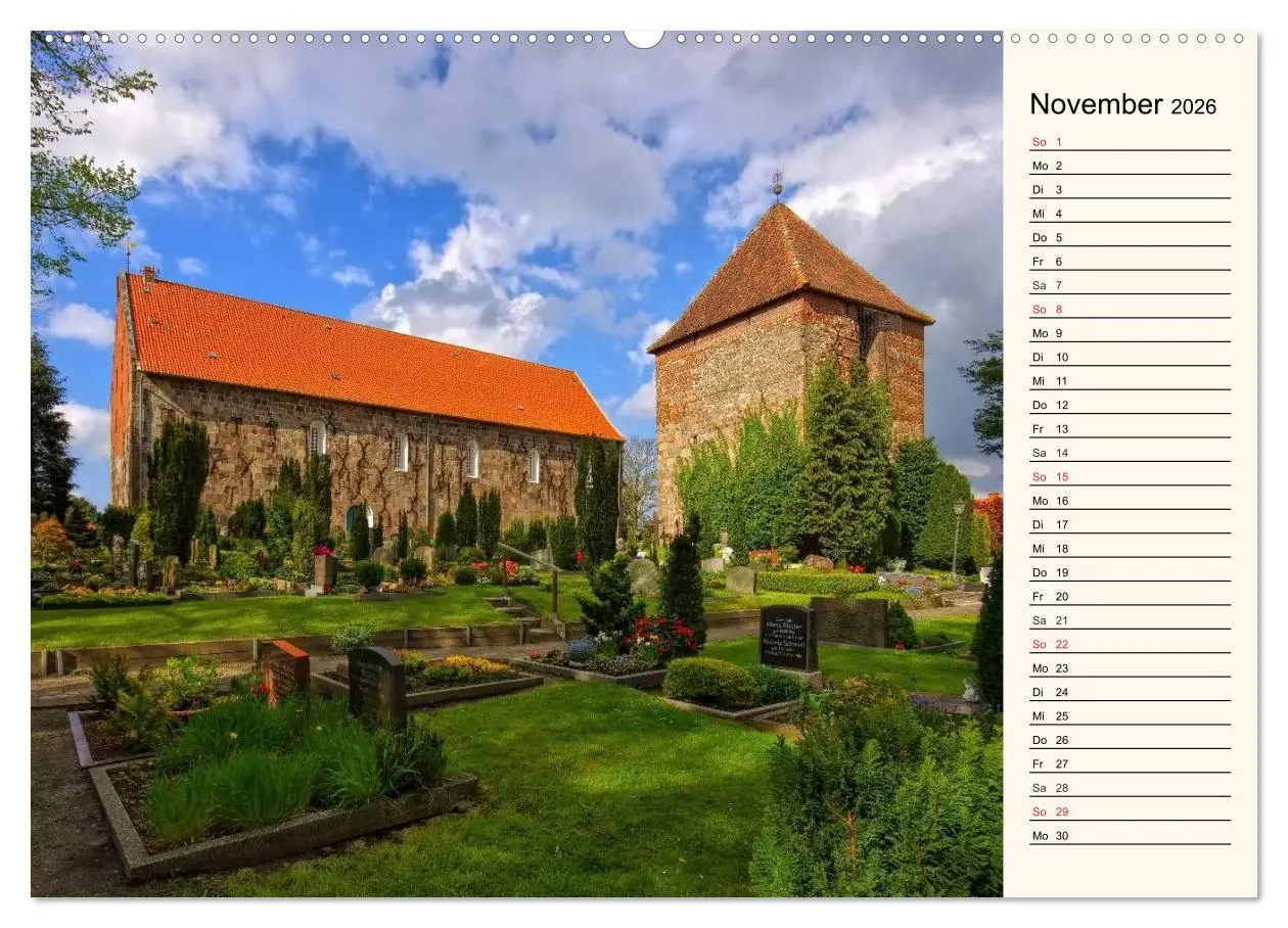 Bild: 9783457979181 | Kirchen in Ostfriesland (hochwertiger Premium Wandkalender 2026 DIN...