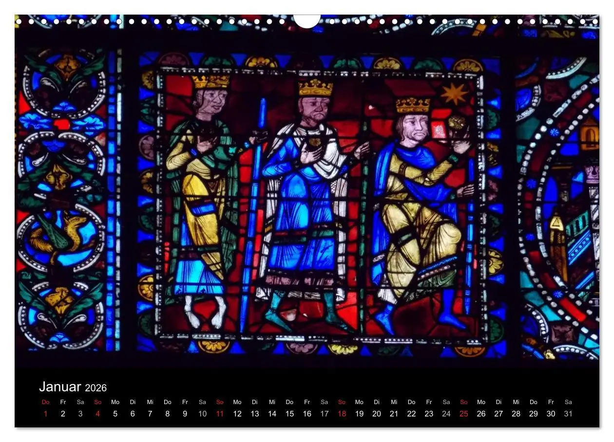 Bild: 9783516209181 | Bilder aus Licht - Notre Dame de Chartres (Wandkalender 2026 DIN A3...