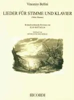 Cover: 9783938809181 | Lieder für Singstimme und Klavier, Ausgabe für hohe Stimme | Bellini