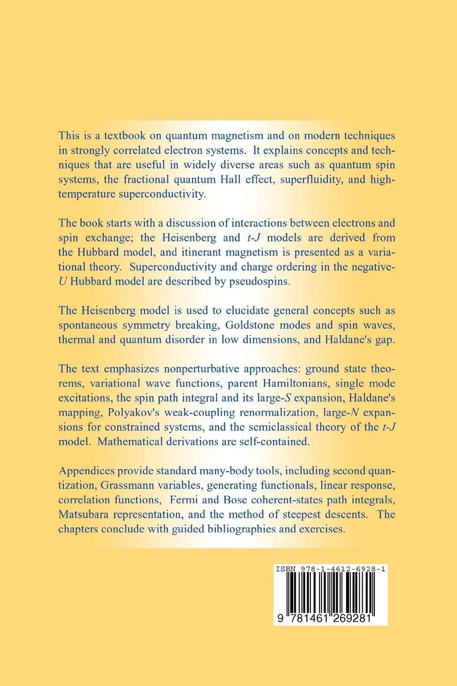 Rückseite: 9781461269281 | Interacting Electrons and Quantum Magnetism | Assa Auerbach | Buch