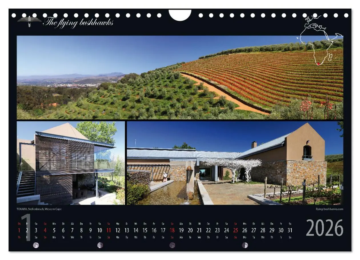 Bild: 9783457279281 | Wein &amp; Architektur 2026 (Wandkalender 2026 DIN A4 quer), CALVENDO...