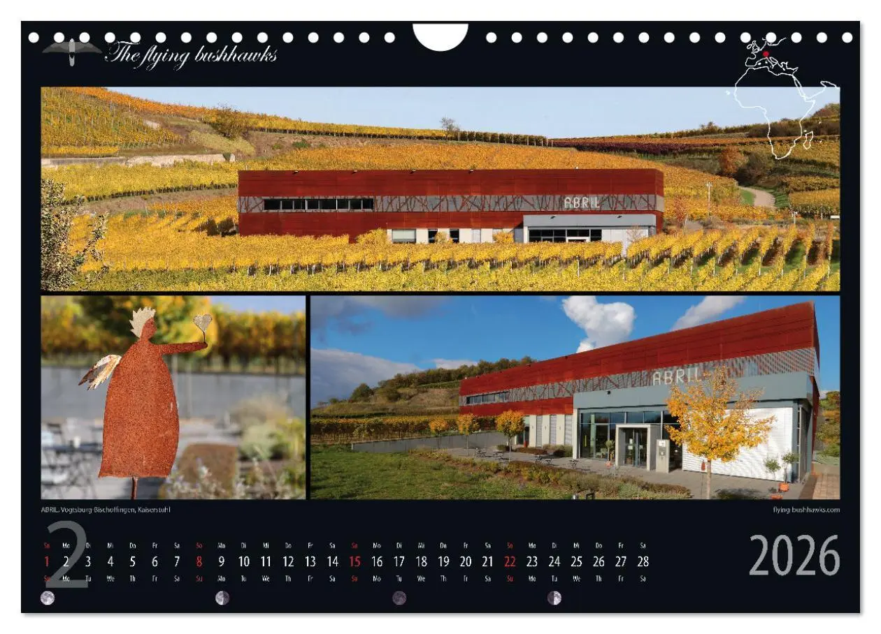 Bild: 9783457279281 | Wein &amp; Architektur 2026 (Wandkalender 2026 DIN A4 quer), CALVENDO...