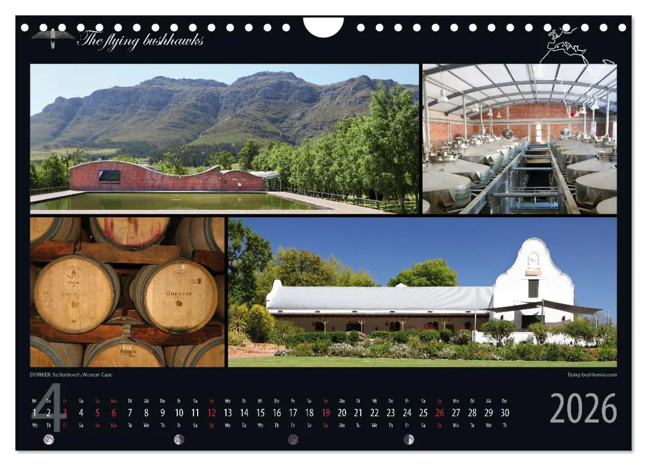 Bild: 9783457279281 | Wein &amp; Architektur 2026 (Wandkalender 2026 DIN A4 quer), CALVENDO...