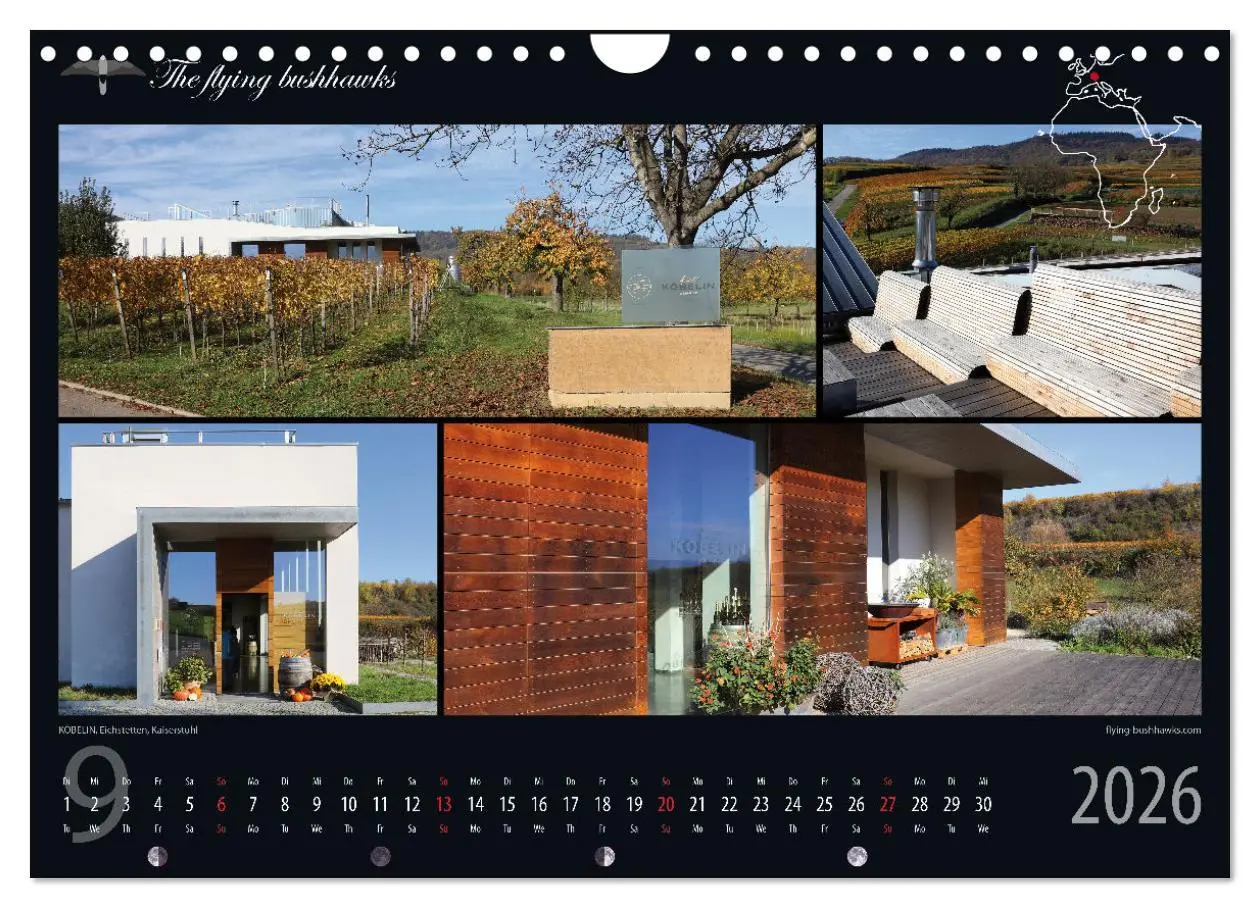 Bild: 9783457279281 | Wein &amp; Architektur 2026 (Wandkalender 2026 DIN A4 quer), CALVENDO...