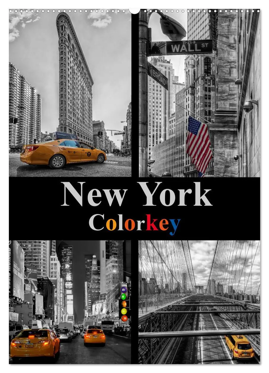 Cover: 9783516439281 | New York Colorkey (Wandkalender 2026 DIN A2 hoch), CALVENDO...