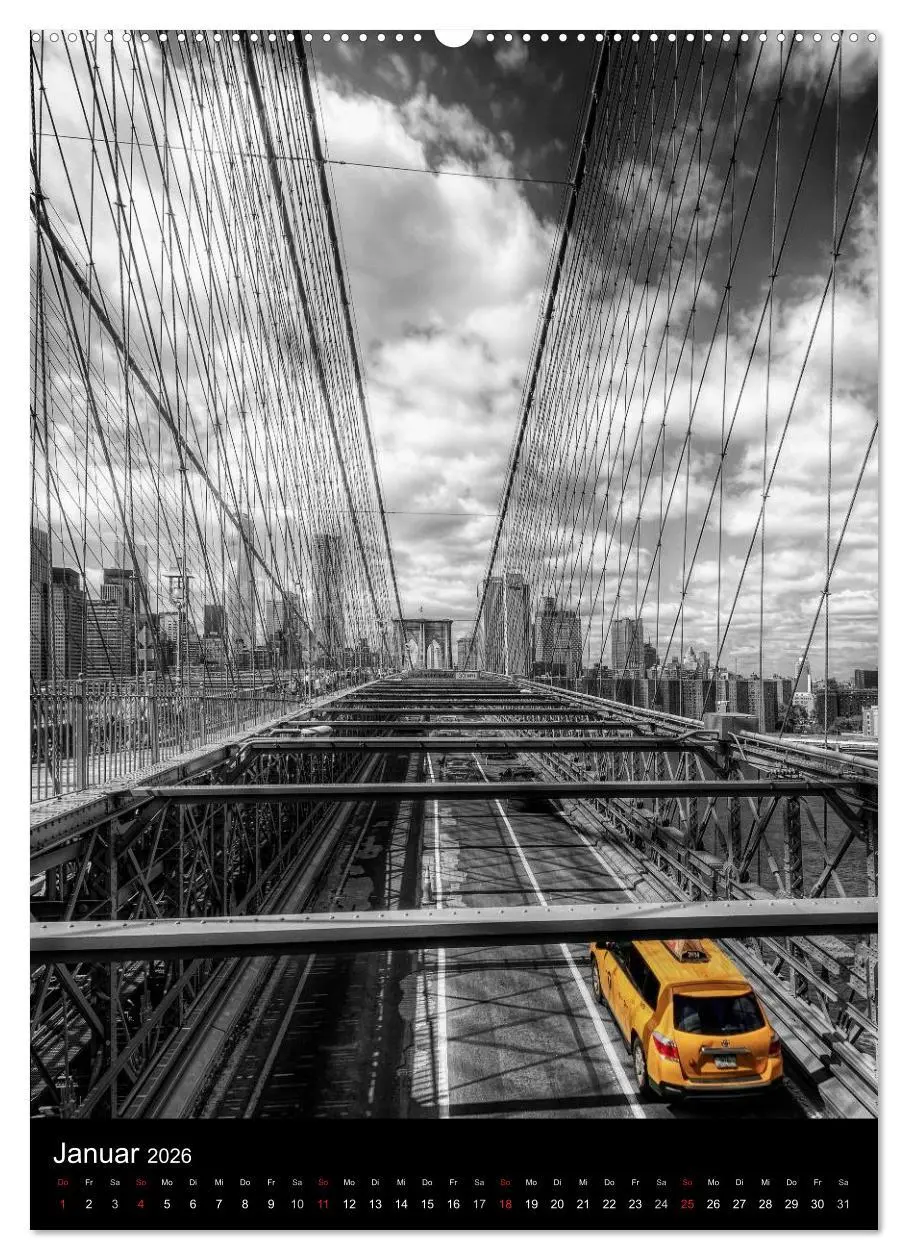 Bild: 9783516439281 | New York Colorkey (Wandkalender 2026 DIN A2 hoch), CALVENDO...