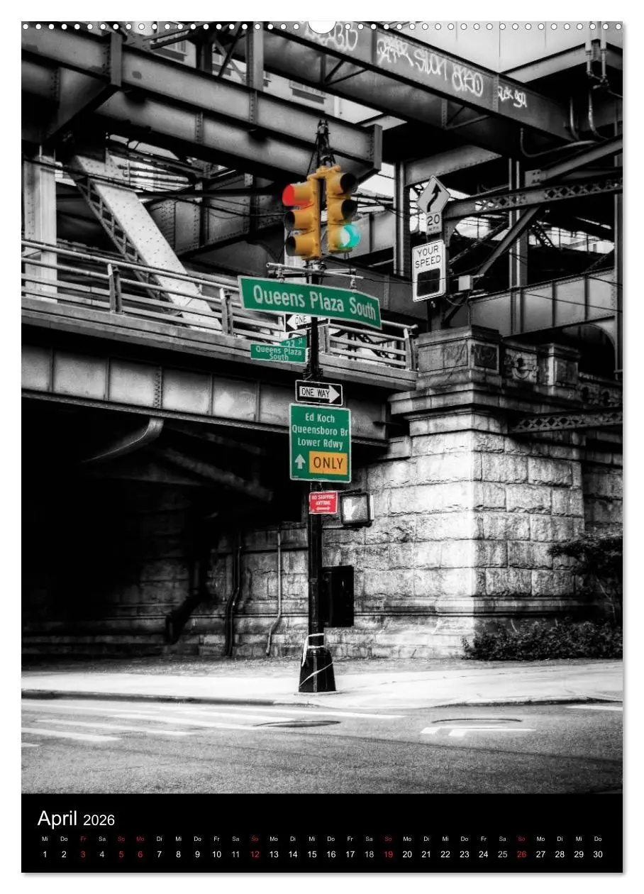 Bild: 9783516439281 | New York Colorkey (Wandkalender 2026 DIN A2 hoch), CALVENDO...