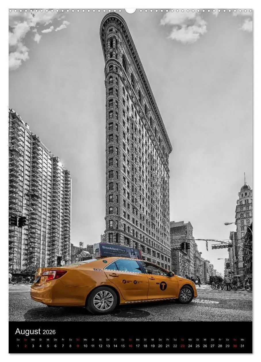 Bild: 9783516439281 | New York Colorkey (Wandkalender 2026 DIN A2 hoch), CALVENDO...