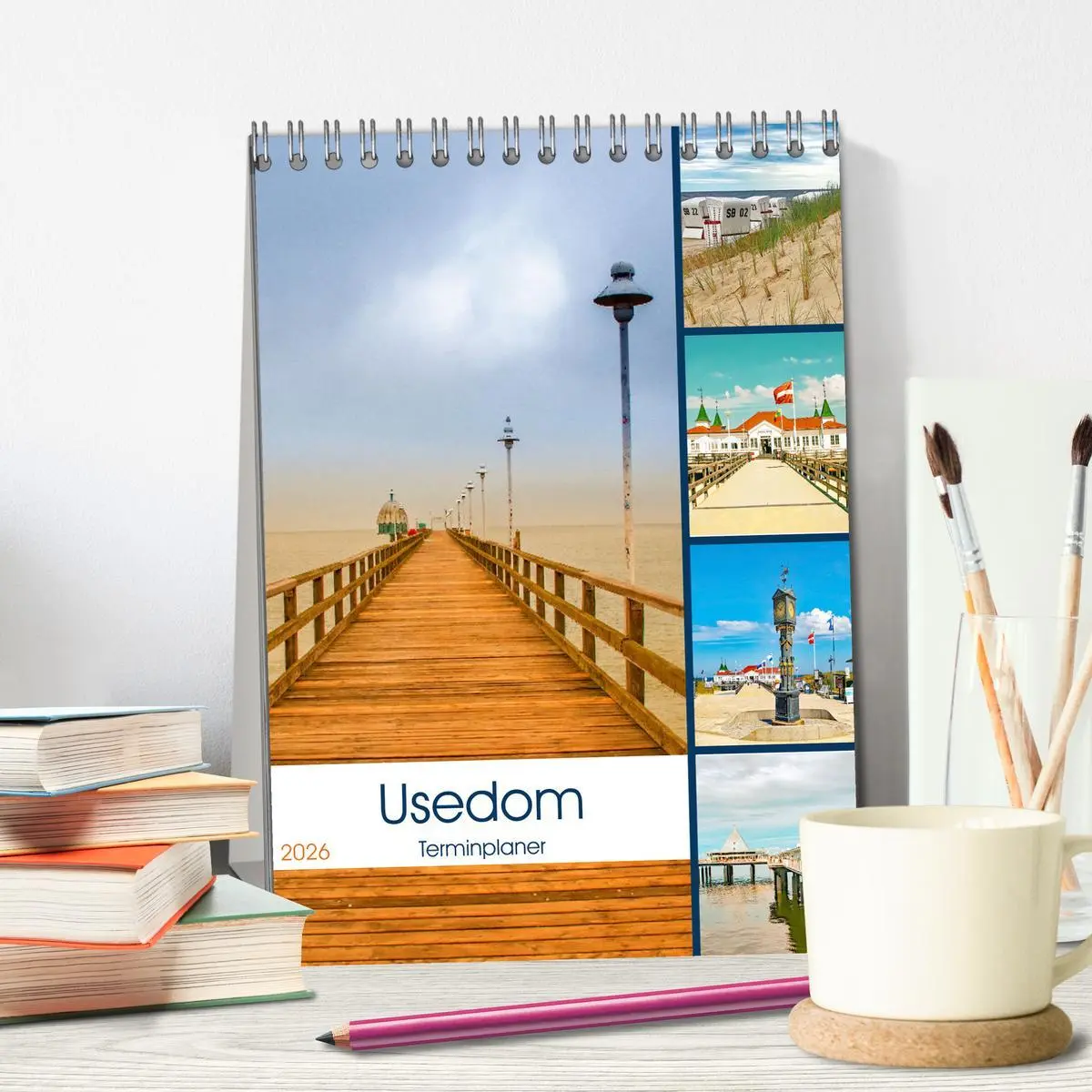 Bild: 9783516359381 | Usedom - Terminplaner (Tischkalender 2026 DIN A5 hoch), CALVENDO...