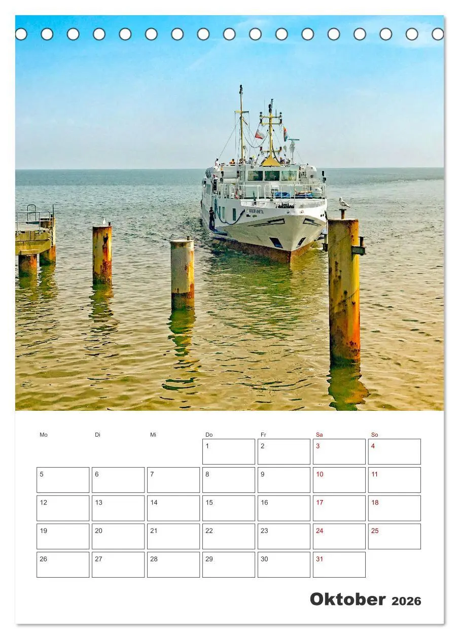 Bild: 9783516359381 | Usedom - Terminplaner (Tischkalender 2026 DIN A5 hoch), CALVENDO...