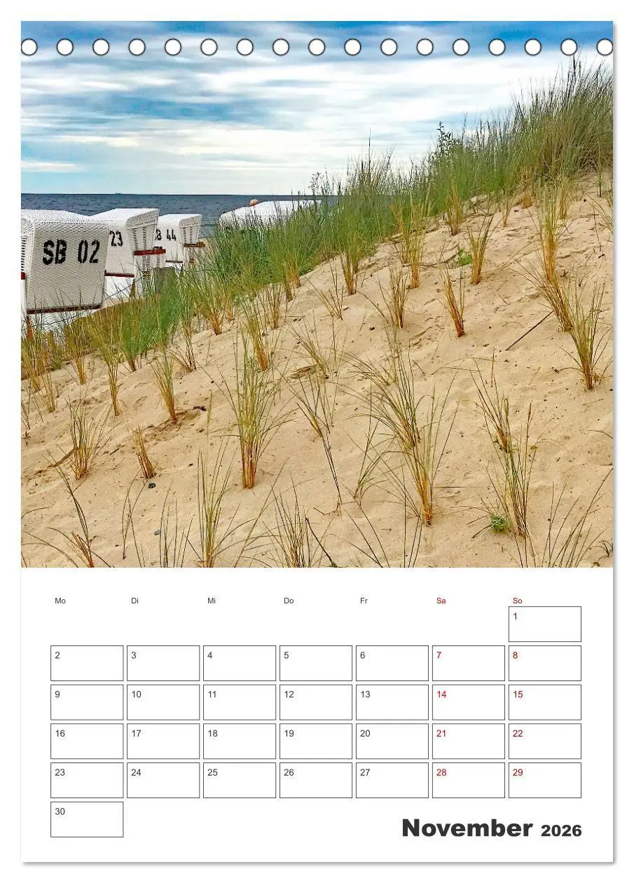 Bild: 9783516359381 | Usedom - Terminplaner (Tischkalender 2026 DIN A5 hoch), CALVENDO...