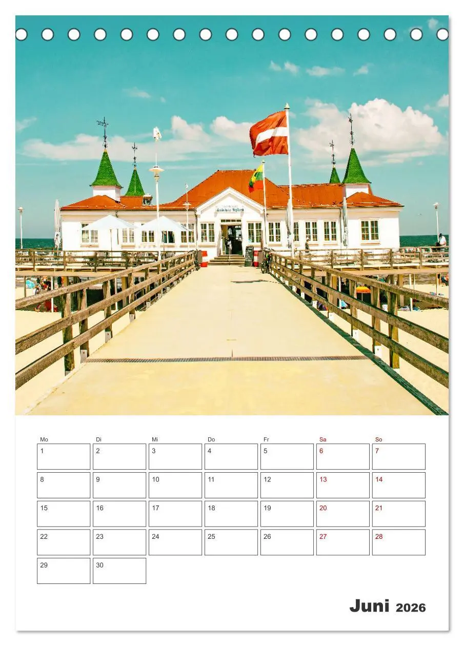 Bild: 9783516359381 | Usedom - Terminplaner (Tischkalender 2026 DIN A5 hoch), CALVENDO...