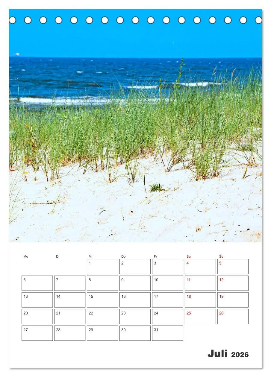 Bild: 9783516359381 | Usedom - Terminplaner (Tischkalender 2026 DIN A5 hoch), CALVENDO...