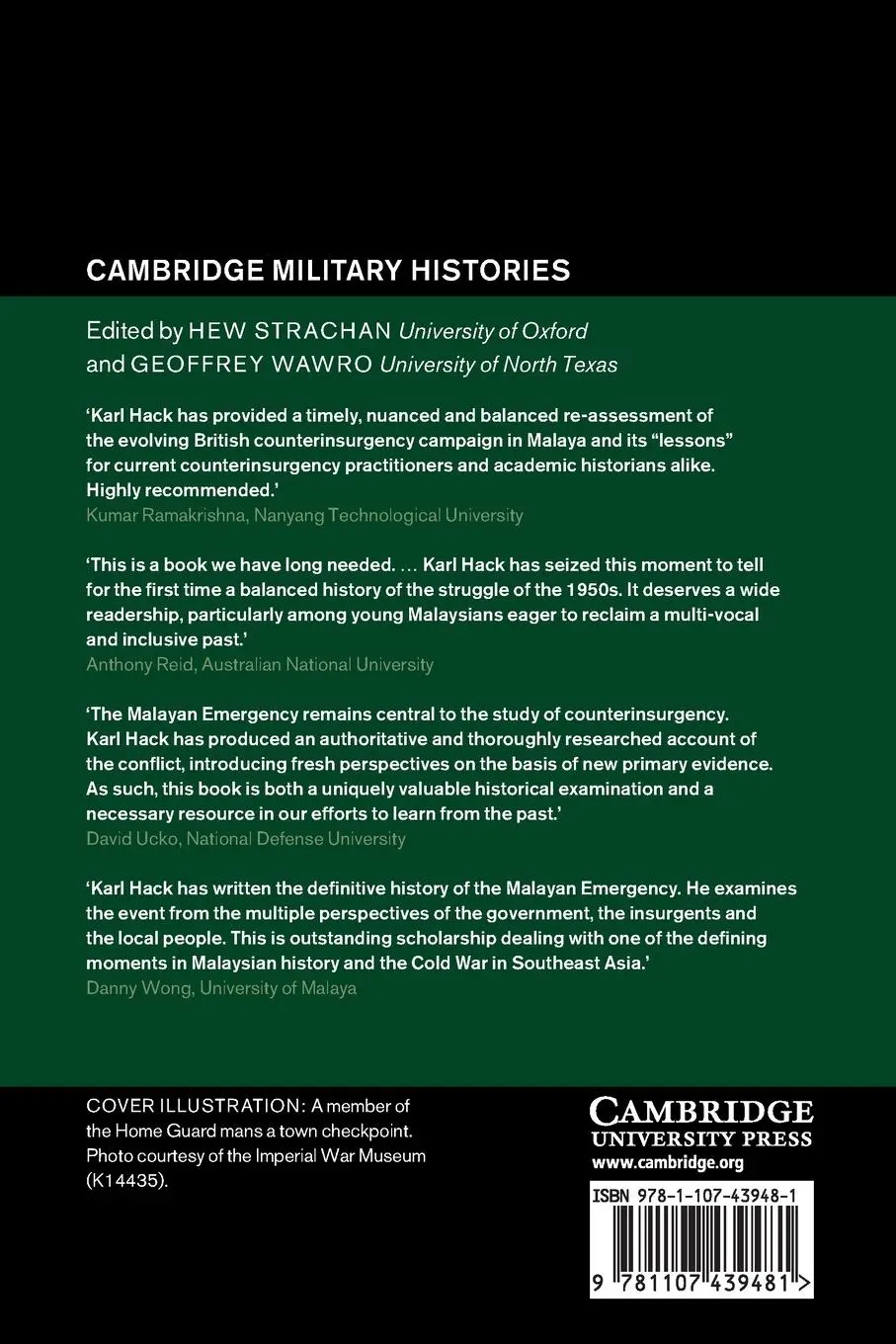 Rückseite: 9781107439481 | The Malayan Emergency | Karl Hack | Taschenbuch | Englisch | 2021