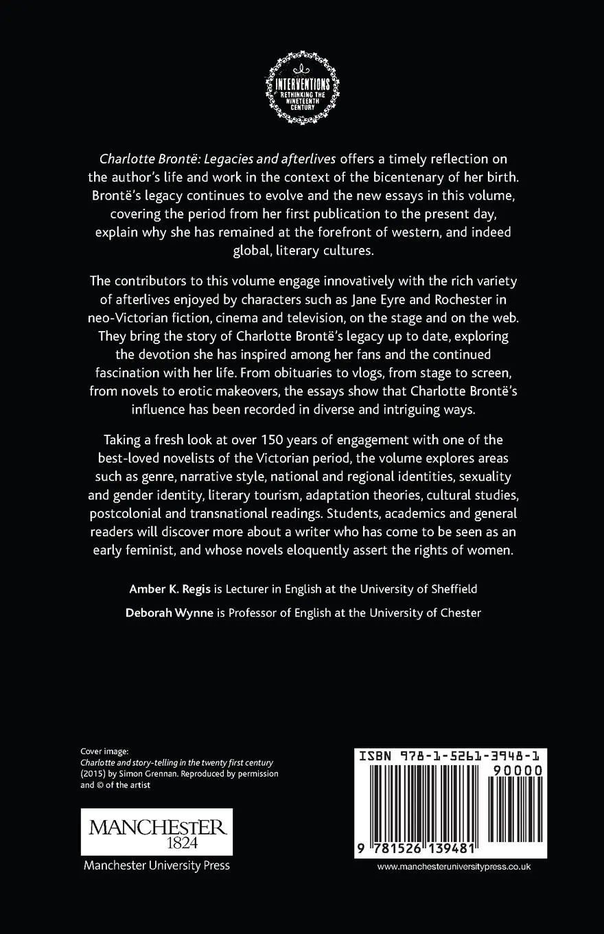 Rückseite: 9781526139481 | Charlotte Brontë | Legacies and afterlives | Amber Regis (u. a.)