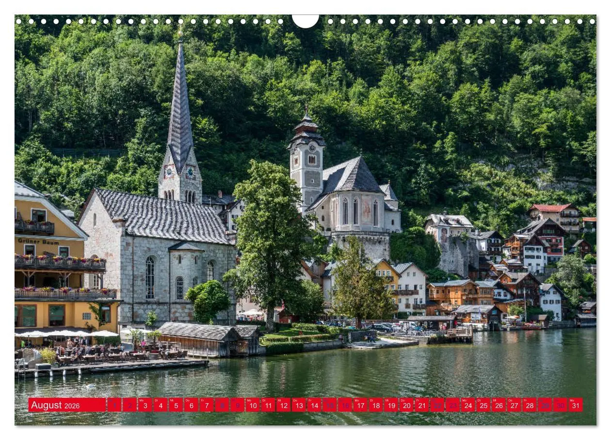 Bild: 9783457879481 | Hallstatt Impressionen (Wandkalender 2026 DIN A3 quer), CALVENDO...