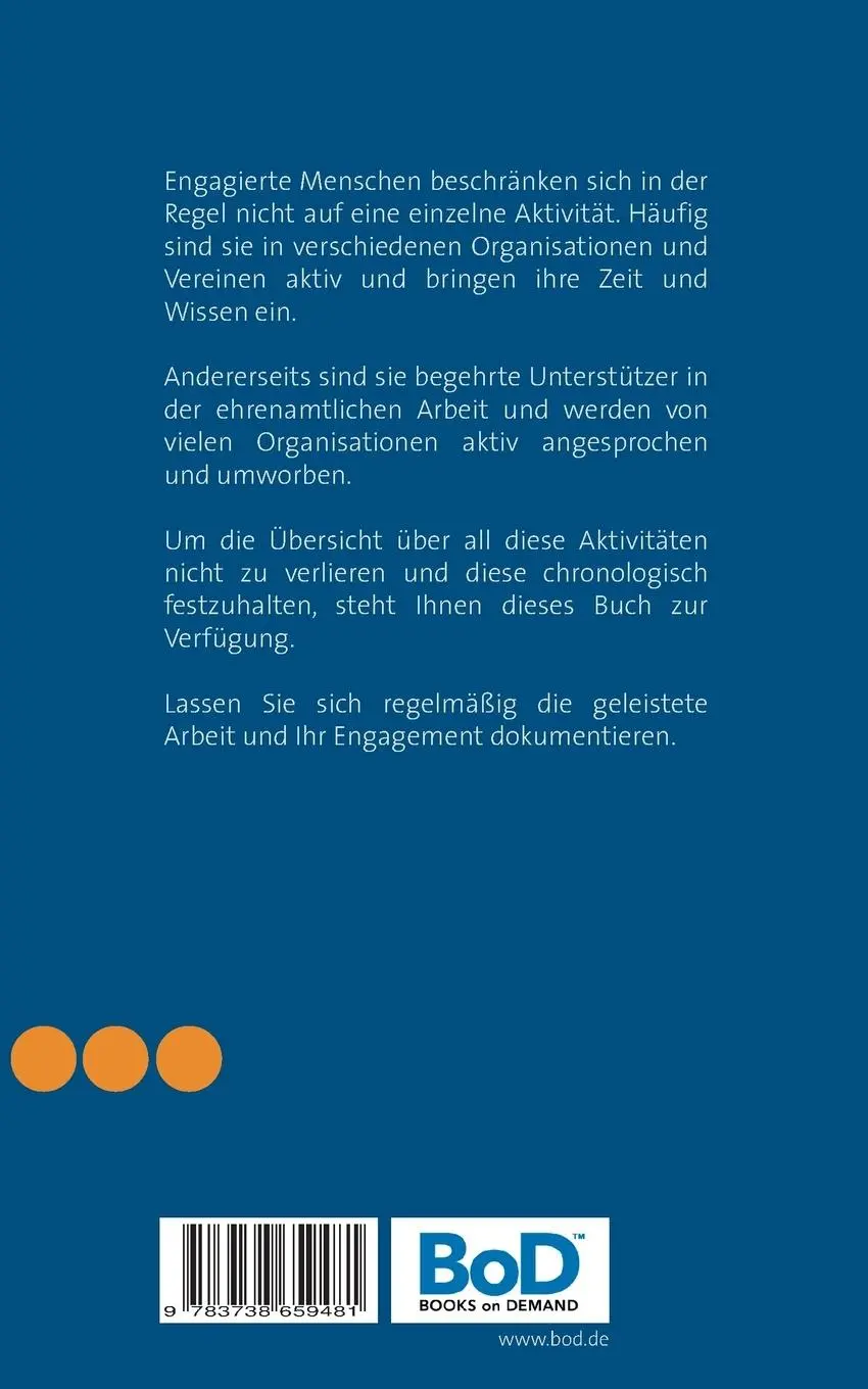 Rückseite: 9783738659481 | ZeitSpendenBuch | Persönliches Engagement wertschätzen! | Grosjean
