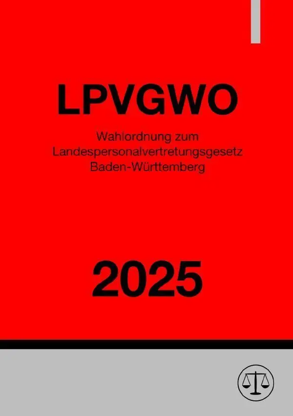 Cover: 9783819769481 | Wahlordnung zum Landespersonalvertretungsgesetz Baden-Württemberg -...